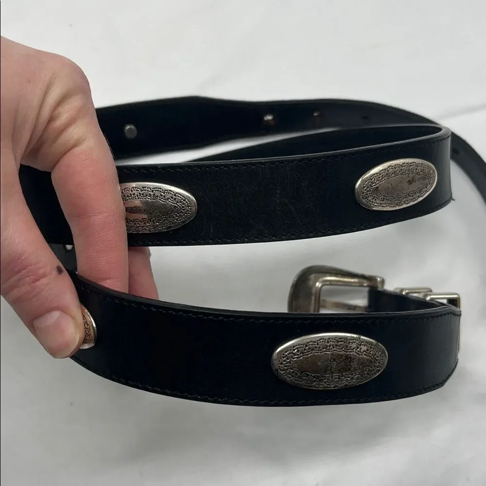 Bill Adler Studio Black Leather Belt